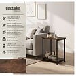 TECTAKE - Table d’appoint Yonkers 38,5x30x51,5cm Bois foncé industriel, rustique - vignette