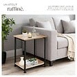 TECTAKE - Table d’appoint Yonkers 38,5x30x51,5cm Bois clair industriel, Chêne Sonoma - vignette