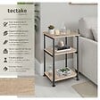 TECTAKE - Table d’appoint Memphis 34x30x59cm Bois clair industriel, Chêne Sonoma - vignette