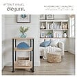 TECTAKE - Table d’appoint Memphis 34x30x59cm Bois clair industriel, Chêne Sonoma - vignette