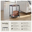 TECTAKE - Table d’appoint OXFORD gris foncé - vignette