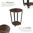 TECTAKE - Table d’appoint SWINDON 50x62,5cm Bois foncé industriel, rustique - vignette