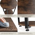 TECTAKE - Table d’appoint SWINDON 50x62,5cm Bois foncé industriel, rustique - vignette
