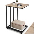 TECTAKE - Table d’appoint ETON 48x35x66cm Bois clair industriel, Chêne Sonoma - vignette