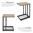 TECTAKE - Table d’appoint ETON 48x35x66cm Bois clair industriel, Chêne Sonoma - vignette