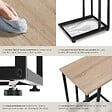 TECTAKE - Table d’appoint ETON 48x35x66cm Bois clair industriel, Chêne Sonoma - vignette