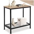TECTAKE - Table d’appoint FILTON 60x30,5x60,5cm Bois clair industriel, Chêne Sonoma - vignette