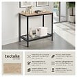 TECTAKE - Table d’appoint FILTON 60x30,5x60,5cm Bois clair industriel, Chêne Sonoma - vignette