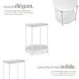 TECTAKE - Table d’appoint OXFORD blanc - vignette