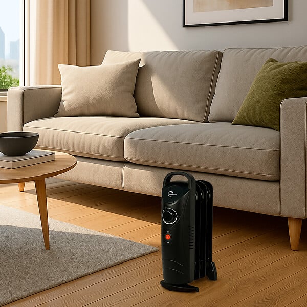 SANNOVER - Radiateur Electrique Mobile Bain d'Huile Baneos 500 W Noir Sannover - large