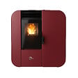SANNOVER - Poêle à granulés Etanche Slim Astral 13,8 kW Bordeaux Sannover - vignette