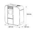 SANNOVER - Poêle à granulés Etanche Slim Astral 9,4 kW Bordeaux Sannover - vignette