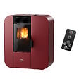SANNOVER - Poêle à granulés Etanche Slim Astral 9,4 kW Bordeaux Sannover + Kit d'installation - vignette