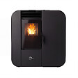 SANNOVER - Poêle à granulés Etanche Slim Astral 13,8 kW Noir Sannover + Kit d'installation - vignette