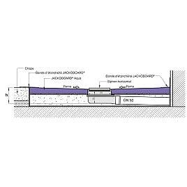 JACKON - Receveur de douche à carreler JACKOBOARD Aqua avec écoulement décentré - 1200 x 1200 x 40 - large