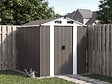 HABITAT ET JARDIN - Abri de jardin métal "Dallas" - 4,12 m² - Taupe - vignette