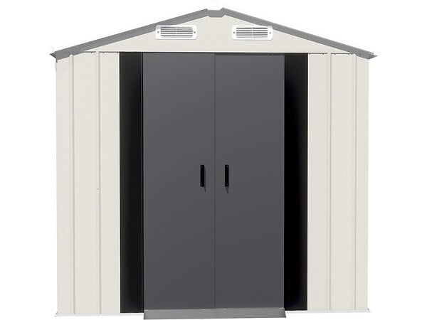 HABITAT ET JARDIN - Abri de jardin en métal "Nebraska" - 4,12 m² - Gris - large
