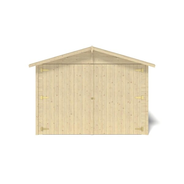 ALTANKA - Garage en bois - 14.94m2 - 3.05x4.93m - Ep. 18mm - couleur: naturel - GAR28 - large