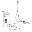 DURAVIT - Baignoire droite 180 X 80 D-Code acrylique bonde au centre + vidage chromé - vignette