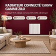 BATILEC - BATILEC - Radiateur connecté à inertie en aluminium ZILO WiFi 1500 W - vignette