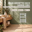 BATILEC - Batilec - Sèche-serviettes électrique à barres rondes - Puissance 500W - Gamme CEIBO - Inertie sèche - Chauffage rapide - vignette