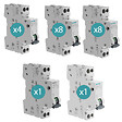 SIEMENS - SIEMENS Lot de 22 disjoncteurs modulaires Ph+N – 1×2A, 4×10A, 8×16A, 8×20A, 1×32A - vignette