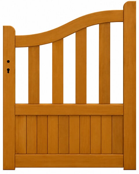 GD MENUISERIES - Portillon En Bois Ajouree L1m x H1,10/1,30 m - large