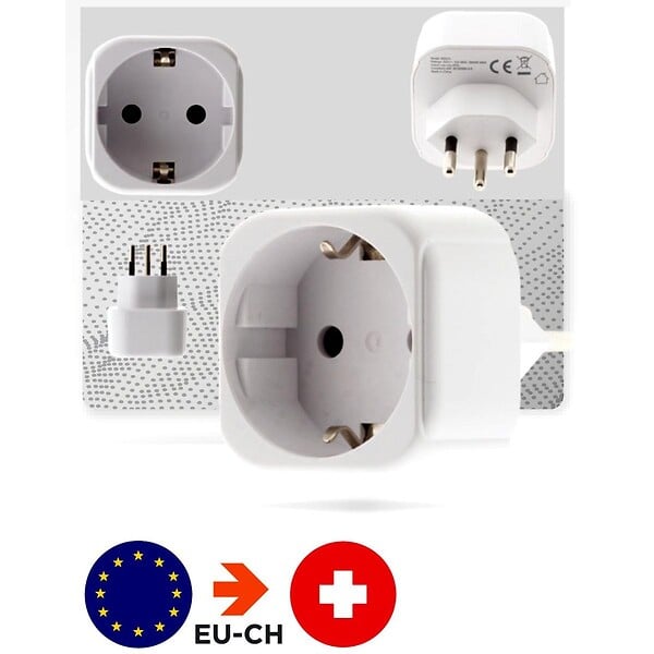 ZENITECH - Adaptateur voyage Suisse/Liechtenstein vers UE - Zenitech - large