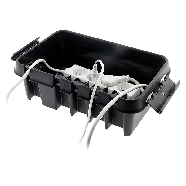 ZENITECH - Boîtier de raccordement étanche IP55 - Noir - Zenitech - large