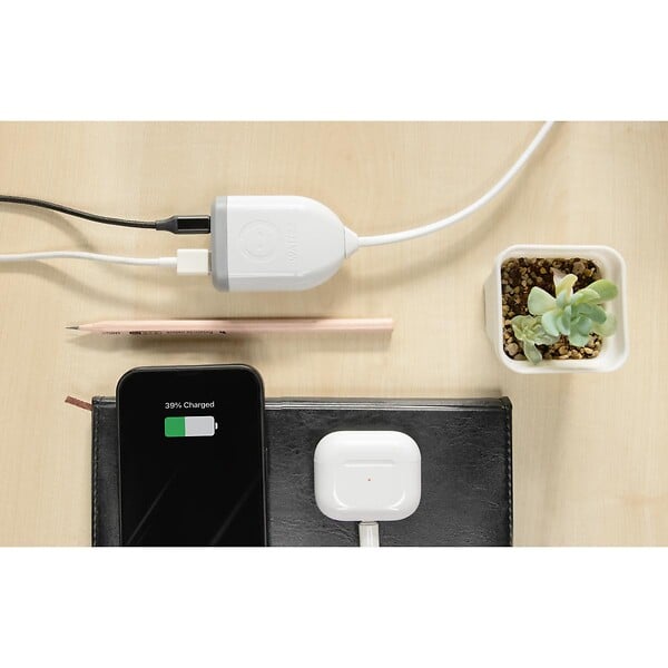 WATTANDCO - Rallonge double port USB-A et USB-C 3m - Watt and Co - large