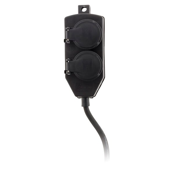 ZENITECH - Lot de 5 boîtiers de dérivation 4 prises IP44 5m - Noir - Zenitech - large