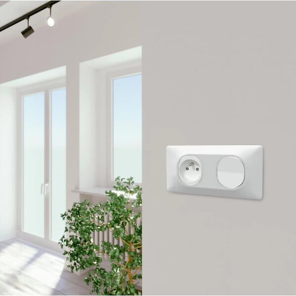 SCHNEIDER ELECTRIC - Interrupteur va-et-vient 10A Blanc encastré - Ovalis - Schneider - large