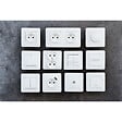 ZENITECH - Lot de 10 doubles prises précâblées 2P+T 16A - blanc - Zenitech - vignette