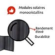 PROTEC - Panneau solaire portatif pliable SolarTec 60 - 60W 18V 3,3A - 6 pans monocristallins - Port USB A/C - Câble DC - Protec - vignette