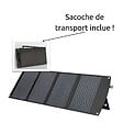 PROTEC - Panneau solaire portatif SolarTec 120W 18V 6,6A 4 pans monocristallins + USB A-C - Protec - vignette