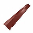 MCCOVER - Faîtière crantée 2,1 m 180 x 180 mm pour plaque nervurée acier 900/25 Rouge 8012, L.210 cm - vignette