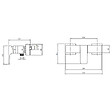 VILLEROY & BOCH - Villeroy & Boch Architectura Square Mitigeur Monocommande de douche  , Or brossé (TVS12500100076) - vignette