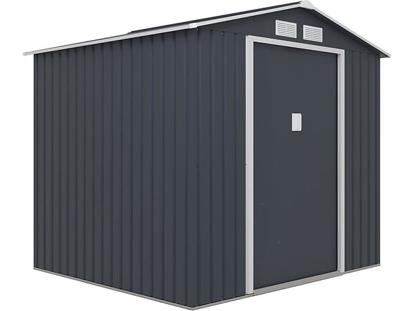 HABITAT ET JARDIN - Abri de jardin métal "Vegas" - 5,29 m2 (4,83 m2 au sol) - Gris - large
