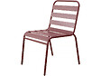 HABITAT ET JARDIN - Lot de 2 chaises de jardin en métal empilables "Bilbao" - Taupe - vignette
