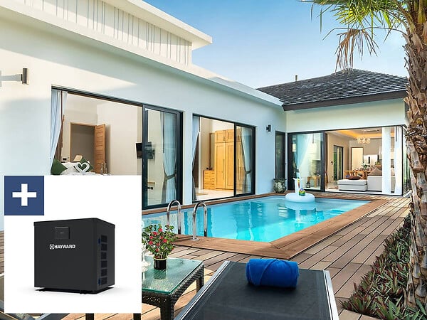 HABITAT ET JARDIN - Piscine bois rectangle " Aruba 140 "- 5.00 x 3.00 x 1.38 m + Bâche à bulles 180 µ - Bâche hiver 280 g/m² - large