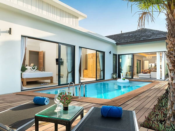 HABITAT ET JARDIN - Piscine bois rectangle " Aruba 140  "- 5.00 x 3.00 x 1.38 m - large