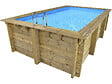 HABITAT ET JARDIN - Piscine bois rectangle " Aruba 140  "- 5.00 x 3.00 x 1.38 m - vignette