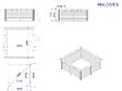 HABITAT ET JARDIN - Piscine bois rectangle " Maldives  " - 3.20 x 3.20 x 1.24  m + Bâche à bulles 180 µ - Bâche hiver 280 g/m² - vignette