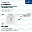 VILLEROY ET BOCH - Evier 1 bac sans egouttoir  Subway Pure XS 47,5 x 51 cm Blanc vidage automatique inclus - vignette