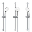 GROHE - Grohtherm 800 Mitigeur thermostatique douche 1/2" avec ensemble de douche, Chrome (34565001) - vignette