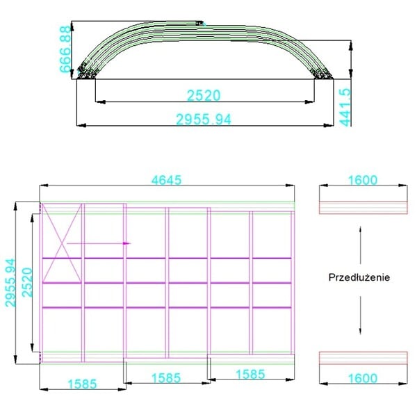 ALTANKA - Abri de piscine Horizon - 4.64x2.52 m - polycarbonate massif 3 mm - pour piscine BAS7304 - ECO334 - large