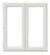NEOBAIE - Fenêtre 2 vantaux double vitrage PVC - Blanc - 115x80cm - vignette