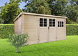 SOLID - Abri de jardin bois - 12,29m² - L.388xH.192xP.298cm - vignette