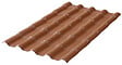 SEDPA - Plaque imitation tuile PVC - Terracotta - 222x75cm - vignette