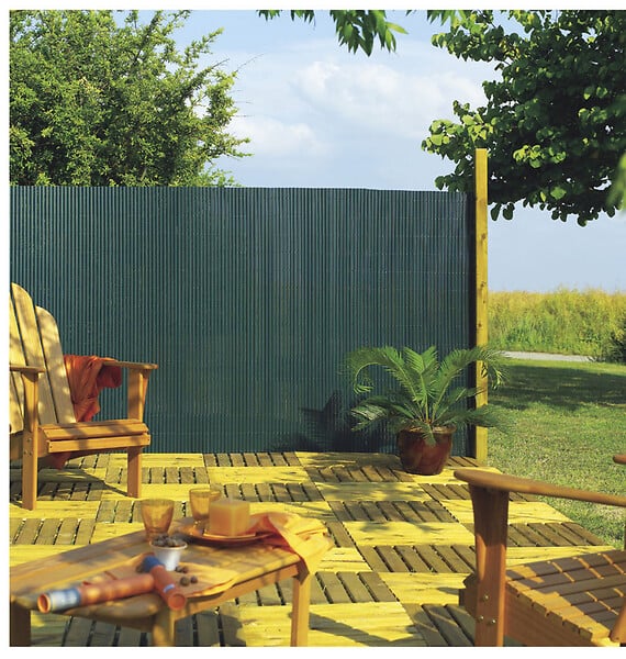 NORTENE - Canisse brise-vue PVC Plasticane - Vert - 1x3m - large